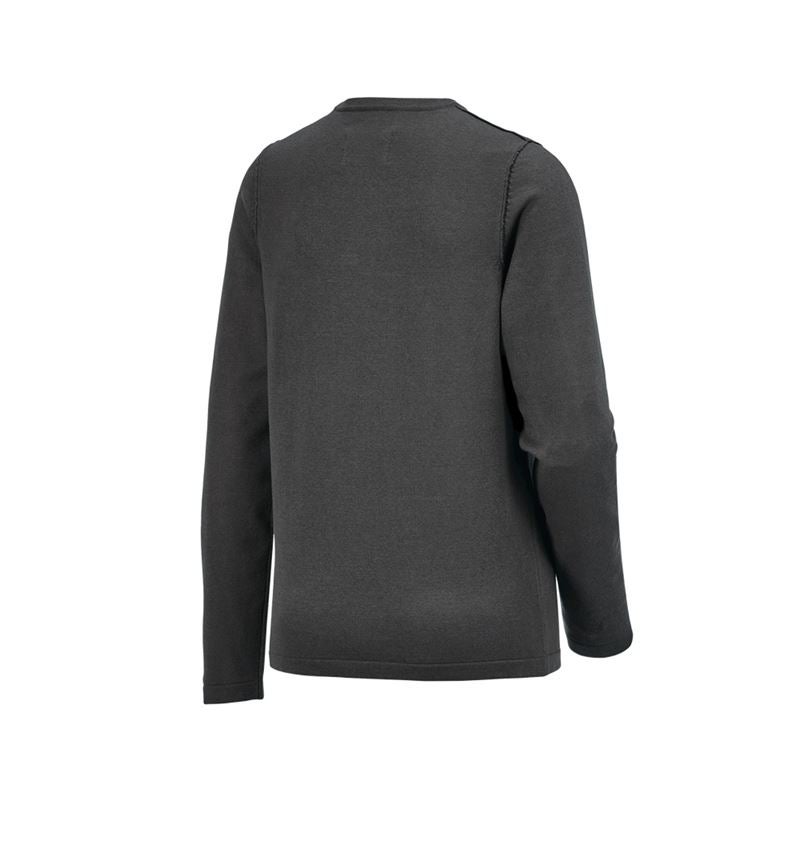 Bovenkleding: Gebreide pullover e.s.iconic, dames + carbongrijs 9