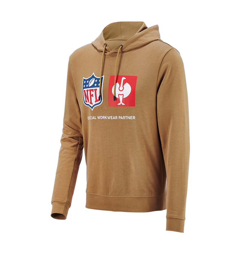 Collaborations: NFL Hoodie cotton + brun amande 6