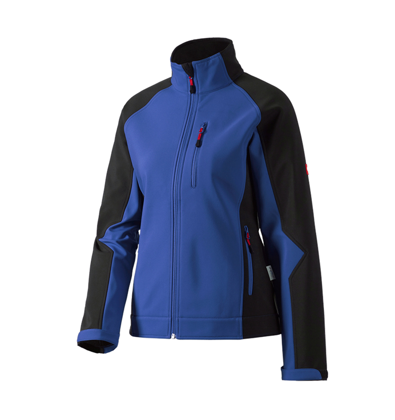 Installateurs / Plombier: Veste Softshell dryplexx® softlight, femmes + bleu royal/noir 2