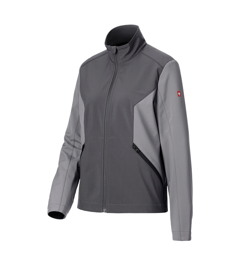 Vestes de travail: Veste Softshell e.s.trail pure, femmes + gris carbone/gris basalte 8