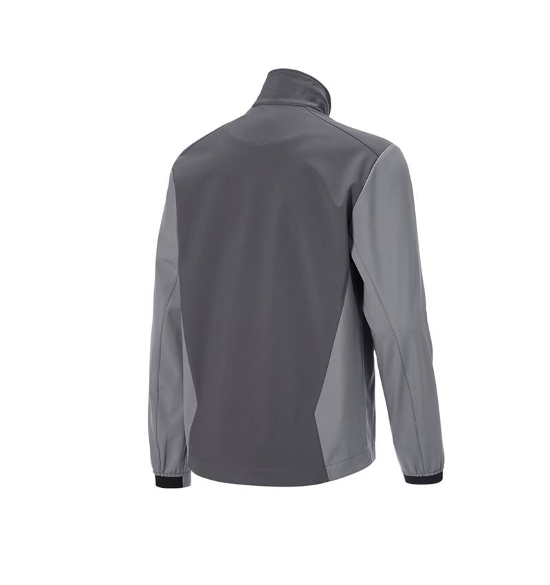 Vestes de travail: Veste Softshell e.s.trail pure + gris carbone/gris basalte 12