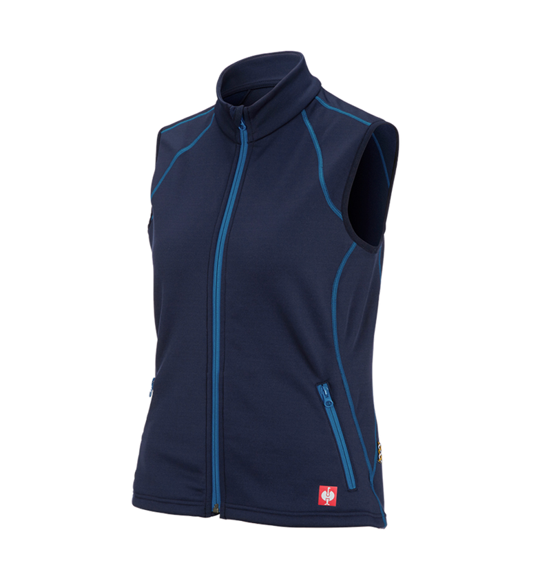Loodgieter / Installateurs: Bodywarmer thermo stretch e.s.motion 2020, dames + donkerblauw/atol 2