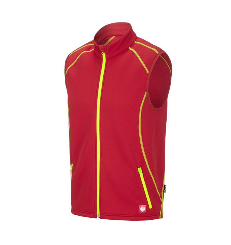 Horti-/ Sylvi-/ Agriculture: Gilet thermo stretch e.s.motion 2020 + rouge vif/jaune fluo 2