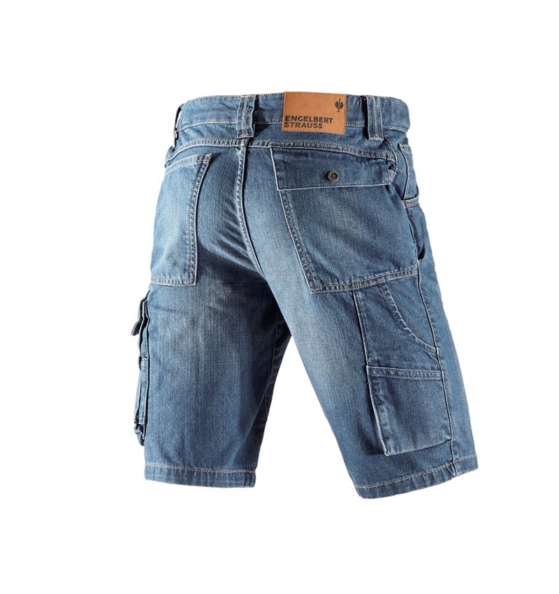 Pantalons de travail: e.s. Short worker en jeans + stonewashed 3