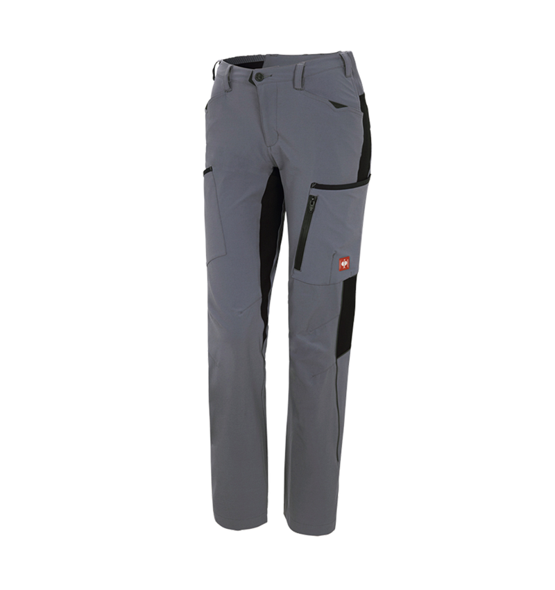 Pantalons de travail: Pantalon Cargo e.s.vision stretch, femmes + gris/noir 2