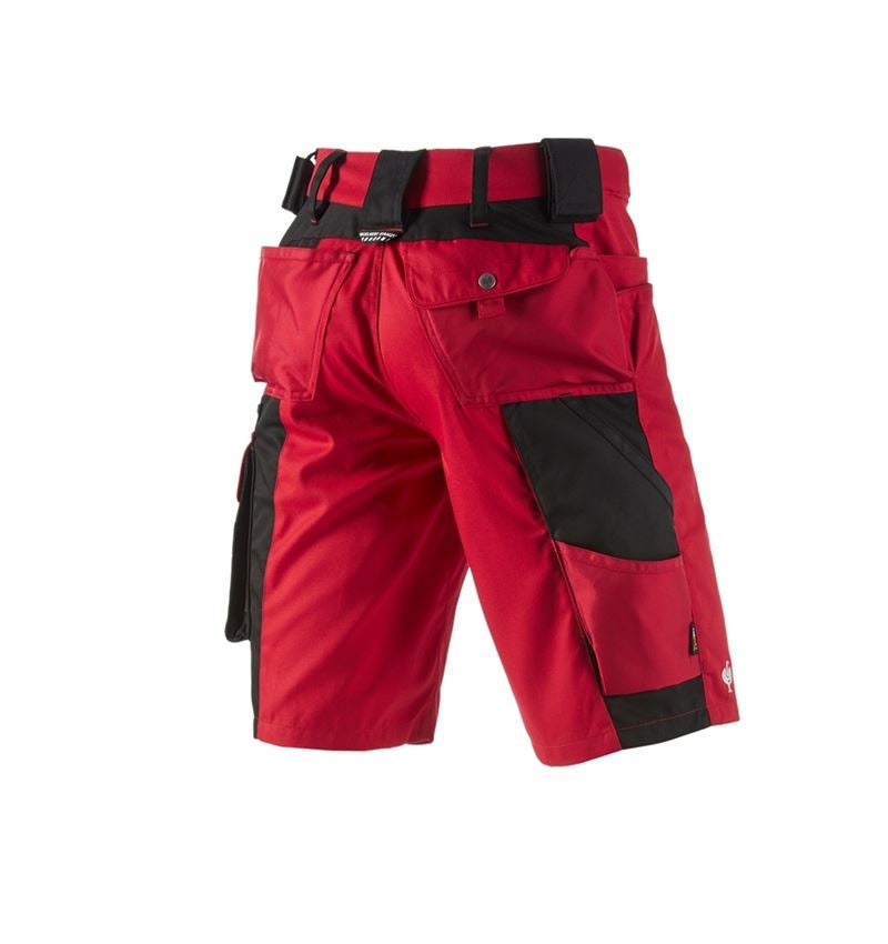 Pantalons de travail: Short e.s.motion + rouge/noir 3