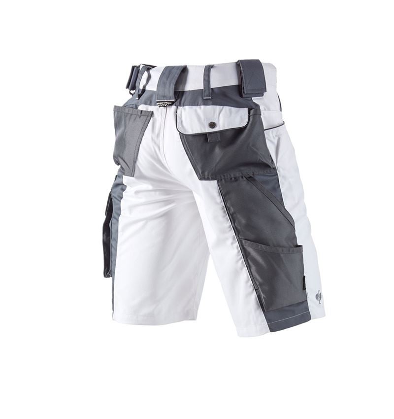 Pantalons de travail: Short e.s.motion + blanc/gris 3
