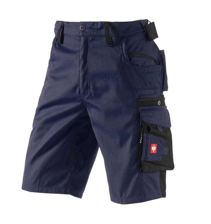 Pantalons de travail: Short e.s.motion + bleu foncé/noir 2