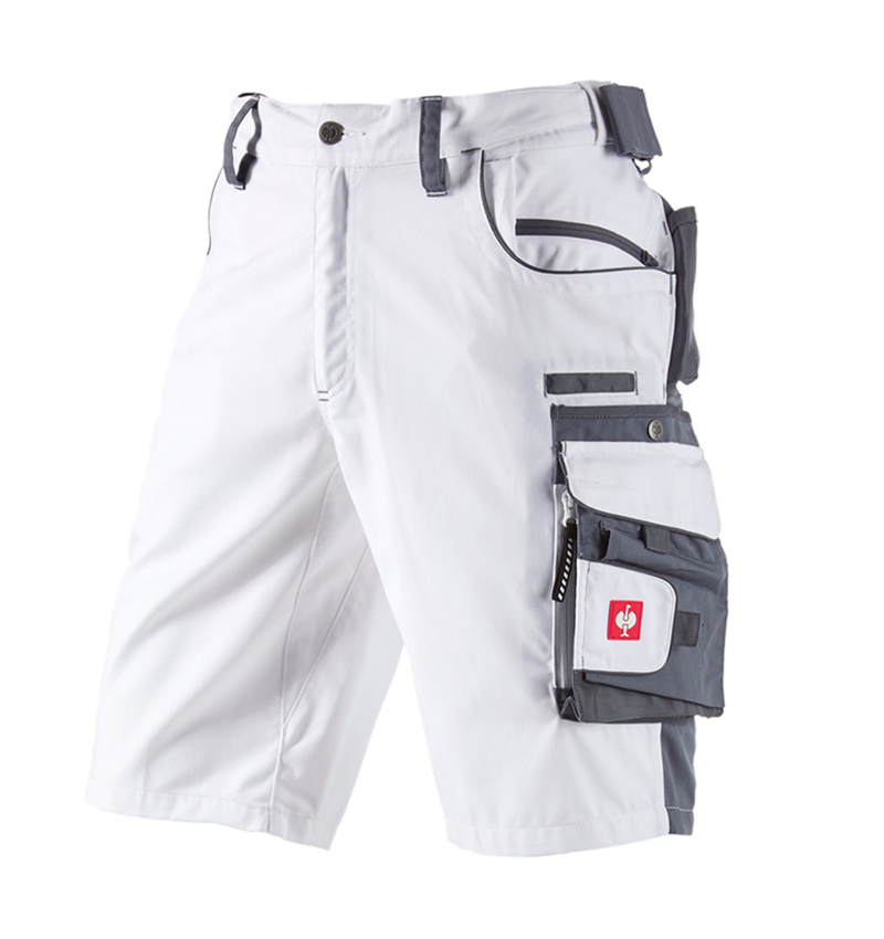 Pantalons de travail: Short e.s.motion + blanc/gris 2