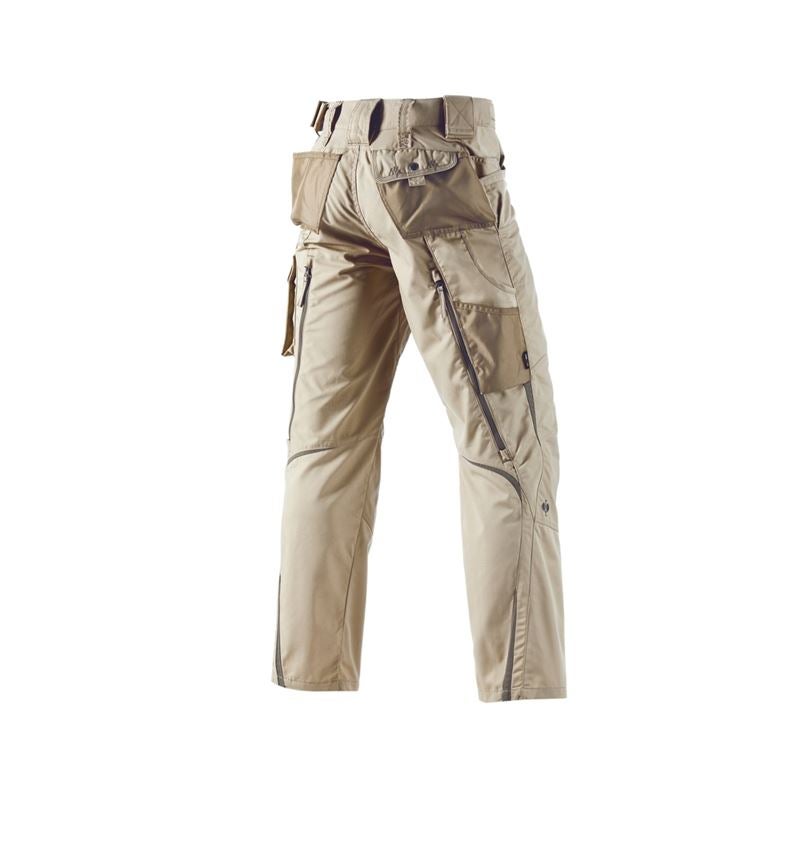 Pantalons de travail: Pantalon à taille élastique e.s.motion d’été + sable/kaki/pierre 5