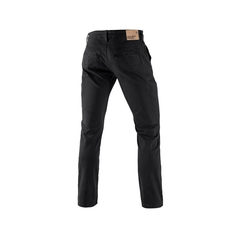 Pantalons de travail: e.s. Pantalon de travail Chino, hommes + noir 1