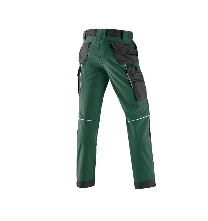 Menuisiers: Fonct. pantalon à taille élast. e.s.dynashield + vert/noir 3