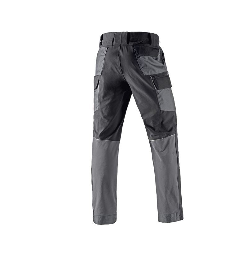 Pantalons de travail: Fonct. pantalon à taille élast. e.s.dynashield + ciment/graphite 2