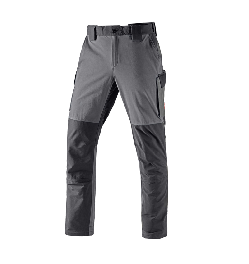 Pantalons de travail: Fonct. pantalon Cargo e.s.dynashield + ciment/graphite 2