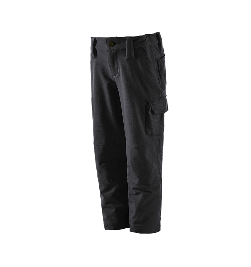 Pantalons: Fonct. pantalon Cargo e.s.dynashield solid,enfants + noir 2