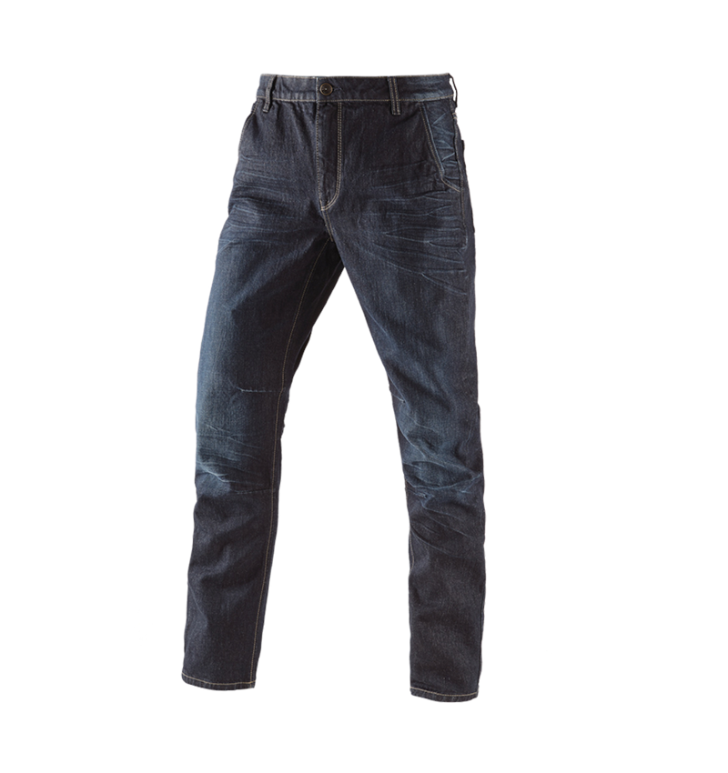 Installateur / Klempner: e.s. 5-Pocket-Jeans POWERdenim + darkwashed 1