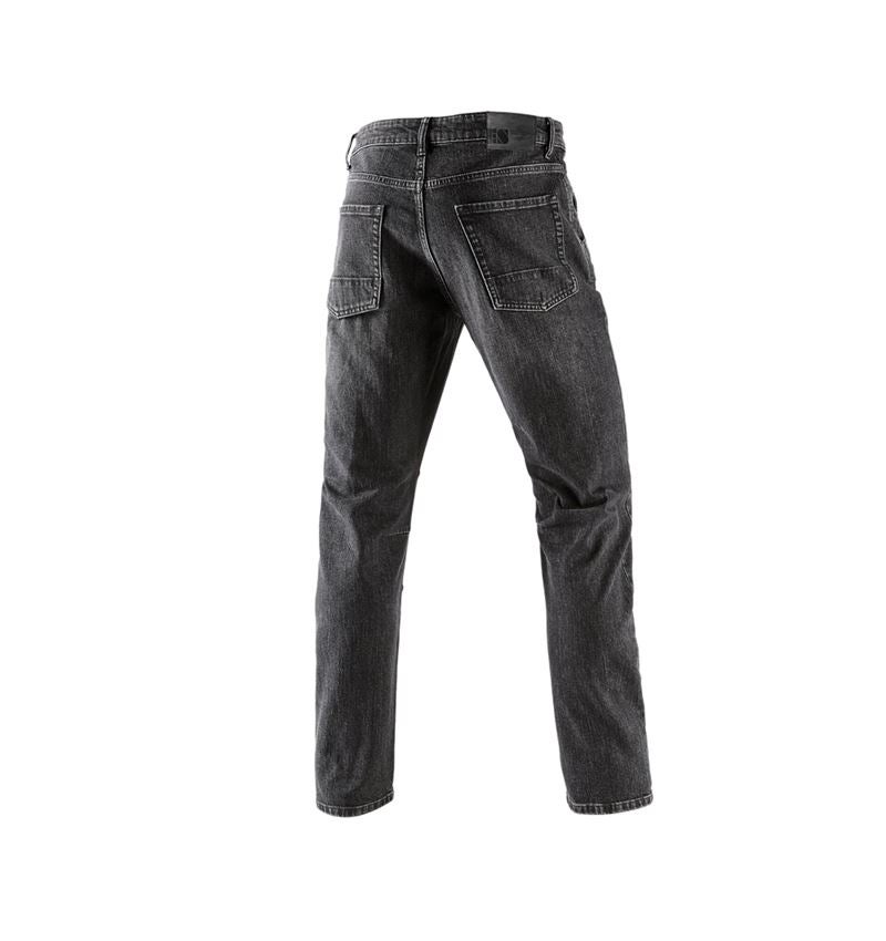 Werkbroeken: e.s. 5-pocket-jeans POWERdenim + blackwashed 3