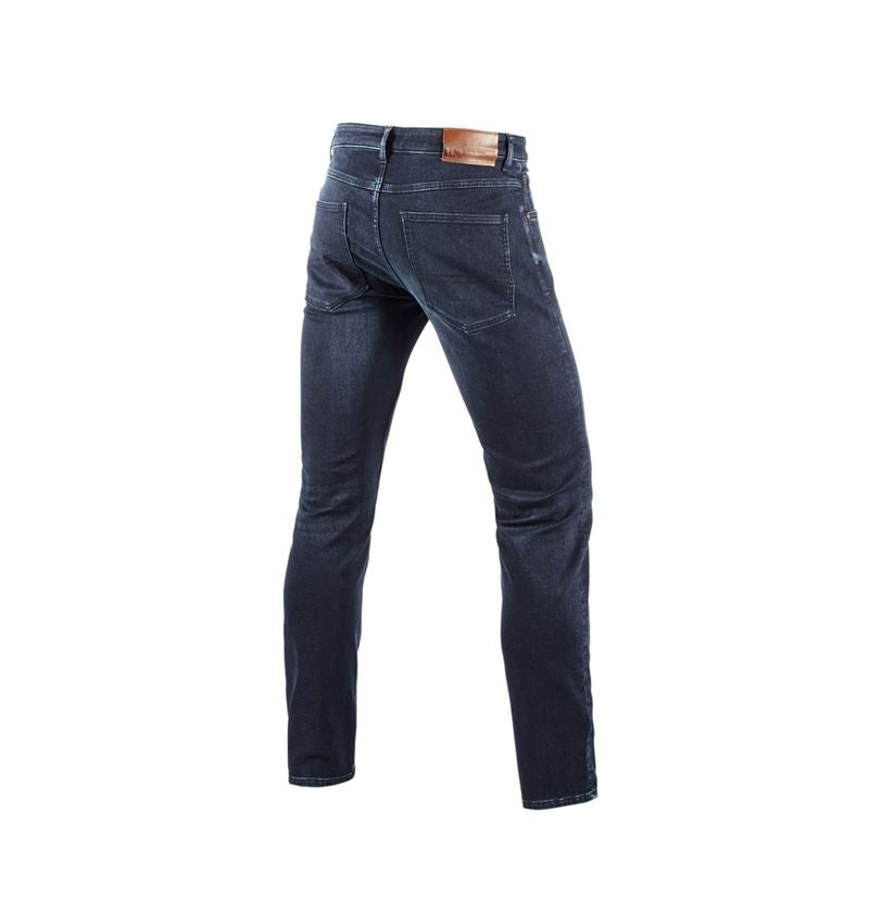 Werkbroeken: e.s. 5-pocket-jeans jog-denim + darkwashed 3