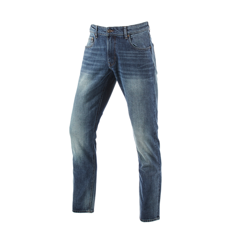 Pantalons de travail: e.s. Jeans stretch à 5 poches, straight + mediumwashed 2