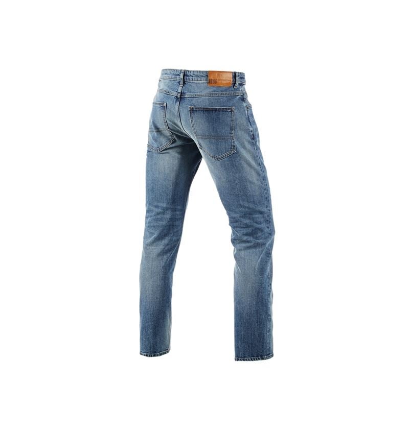 Pantalons de travail: e.s. Jeans stretch à 5 poches, straight + stonewashed 5