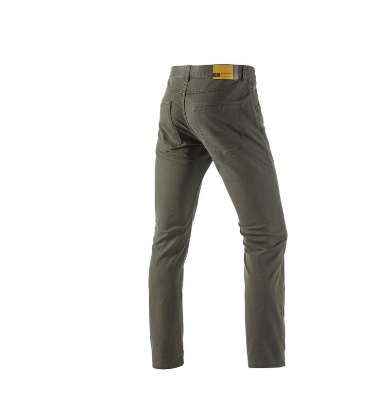 Pantalons de travail: Pantalon à 5 poches e.s.vintage + vert camouflage 3
