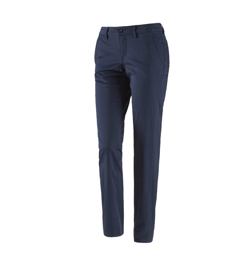 Thèmes: e.s. Pantalon de travail à 5 poches Chino,femmes + bleu foncé 2