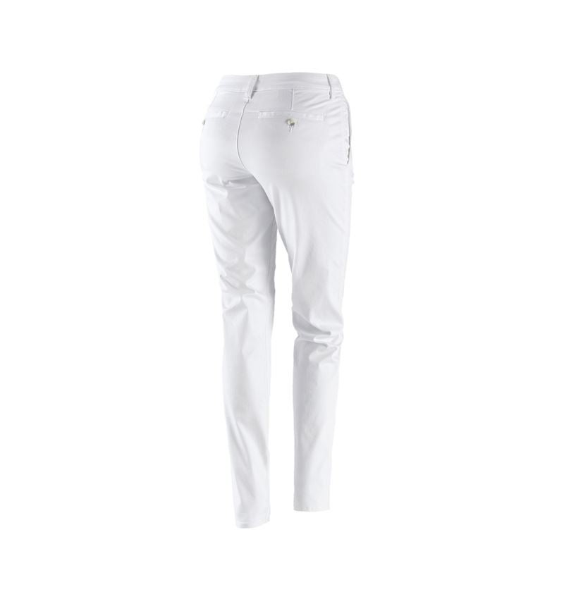 Thèmes: e.s. Pantalon de travail à 5 poches Chino,femmes + blanc 3