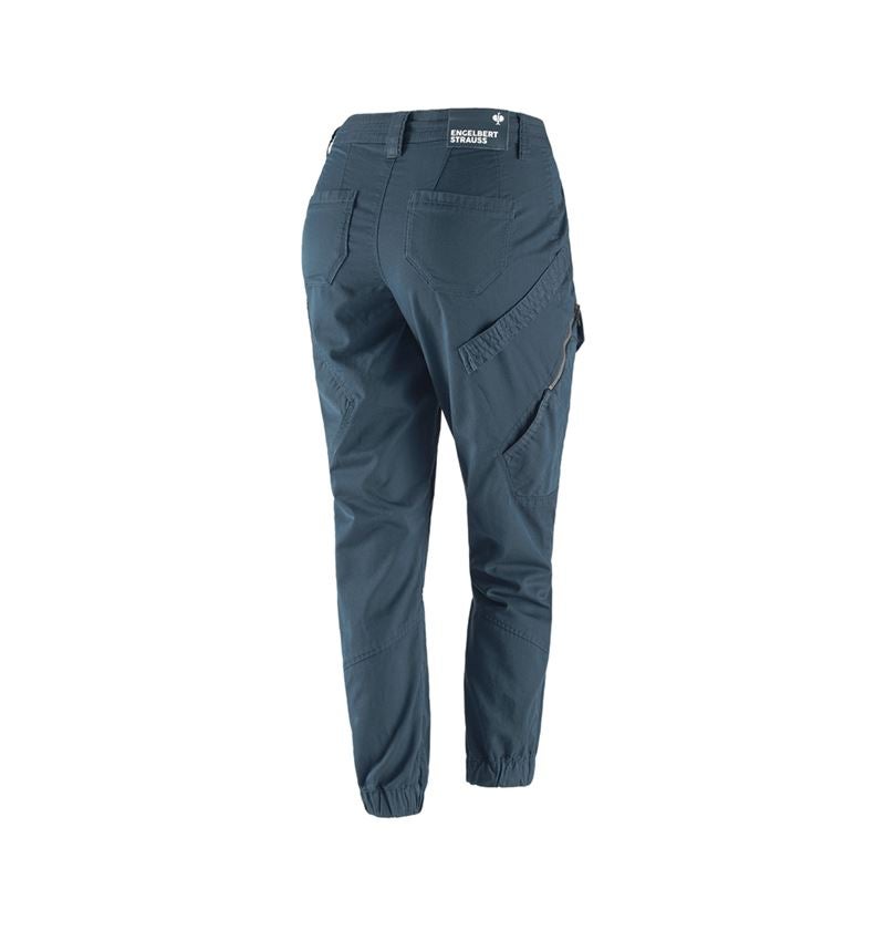 Pantalons de travail: Pantalon Cargo e.s. ventura vintage, femmes + bleu fer 3