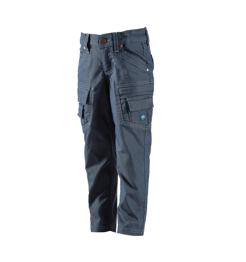 Pantalons: Pantalon Cargo e.s.vintage, enfants + bleu arctique 2