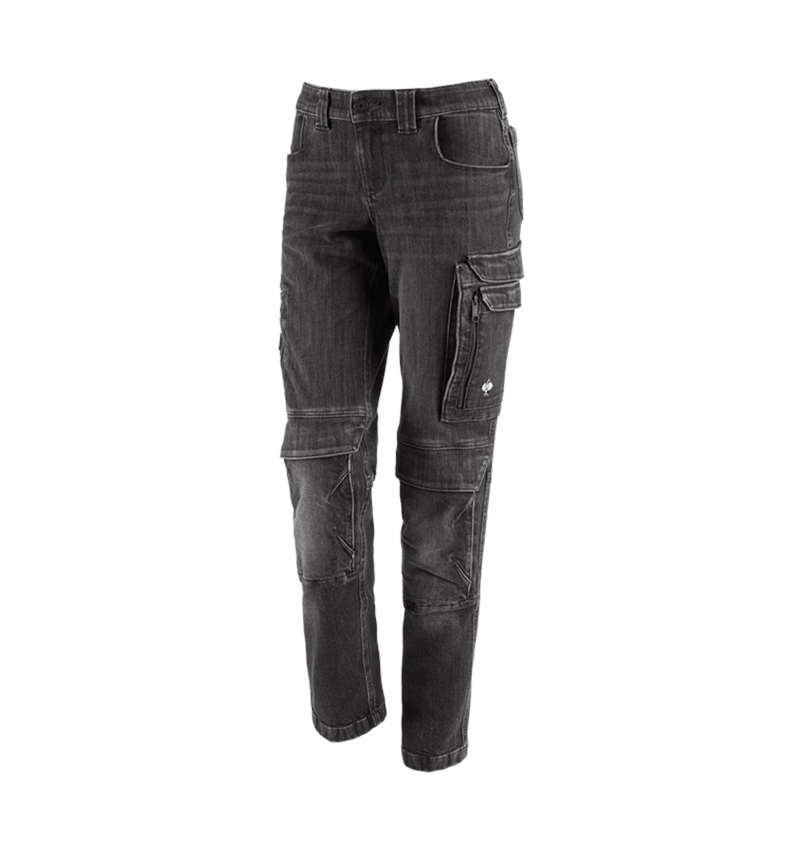 Werkbroeken: Cargo worker-jeans e.s.concrete, dames + blackwashed 2