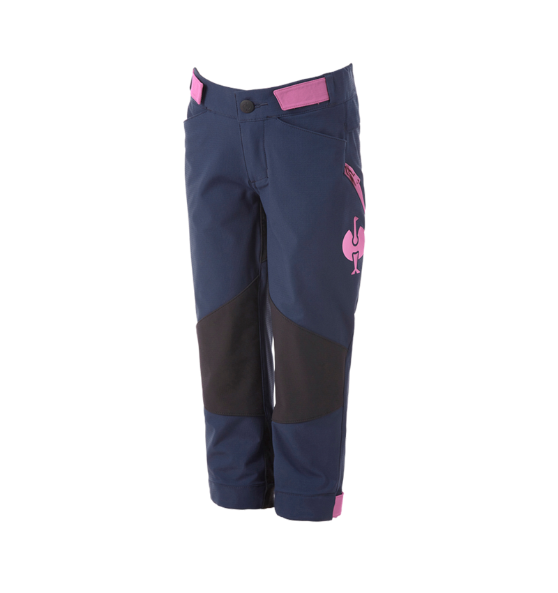 Broeken: Functionele broek e.s.trail, kinderen + diepblauw/tarapink 4