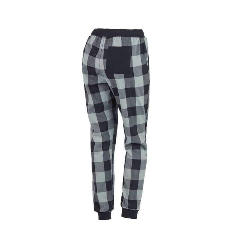 Cadeau-ideeën: e.s. Pyjama broek, dames + stormgrijs/zwart 3