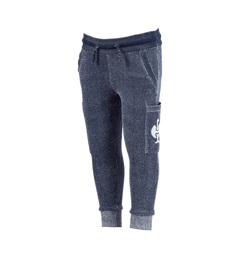 Pantalons de travail: e.s. Homewear Pantalon cargo, enfants + bleu profond 2