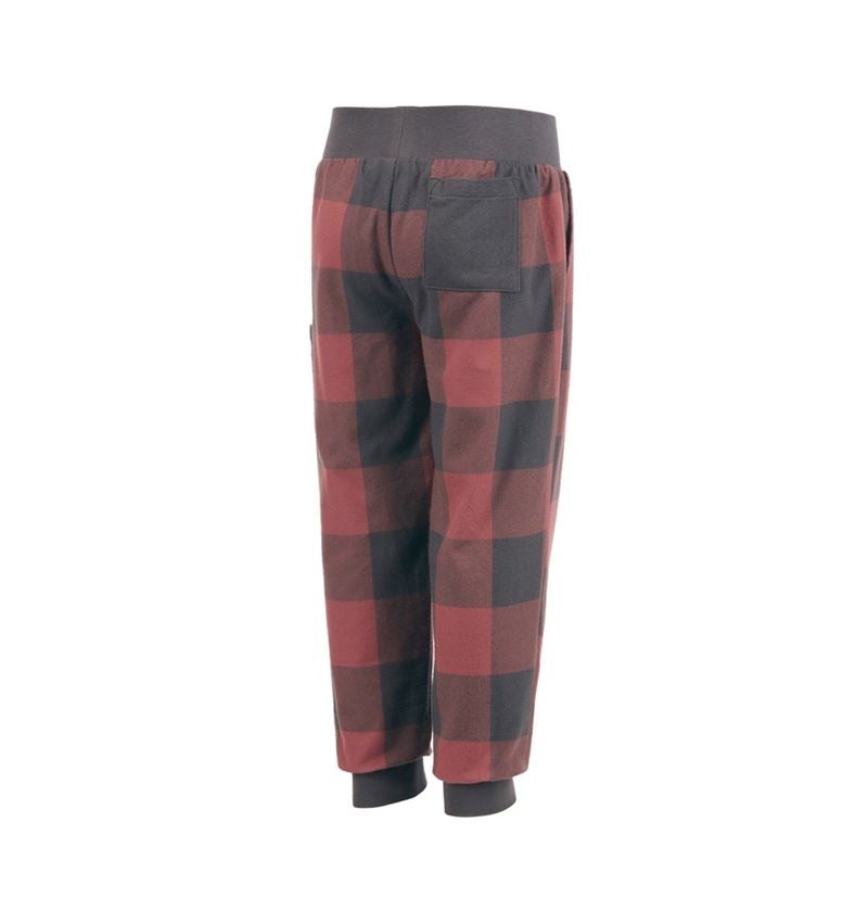 Accessoires: e.s. Pyjama Pantalon, enfants + rouge oxyde/gris carbone 5