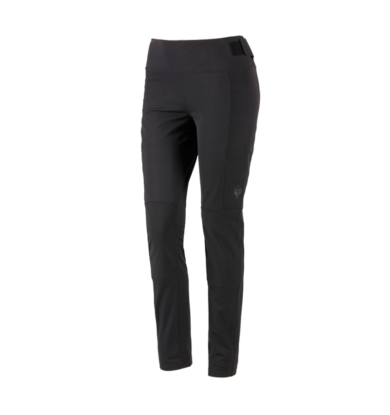 Pantalons de travail: Collant fonctionnel d’hiver e.s.trail, femmes + noir 4