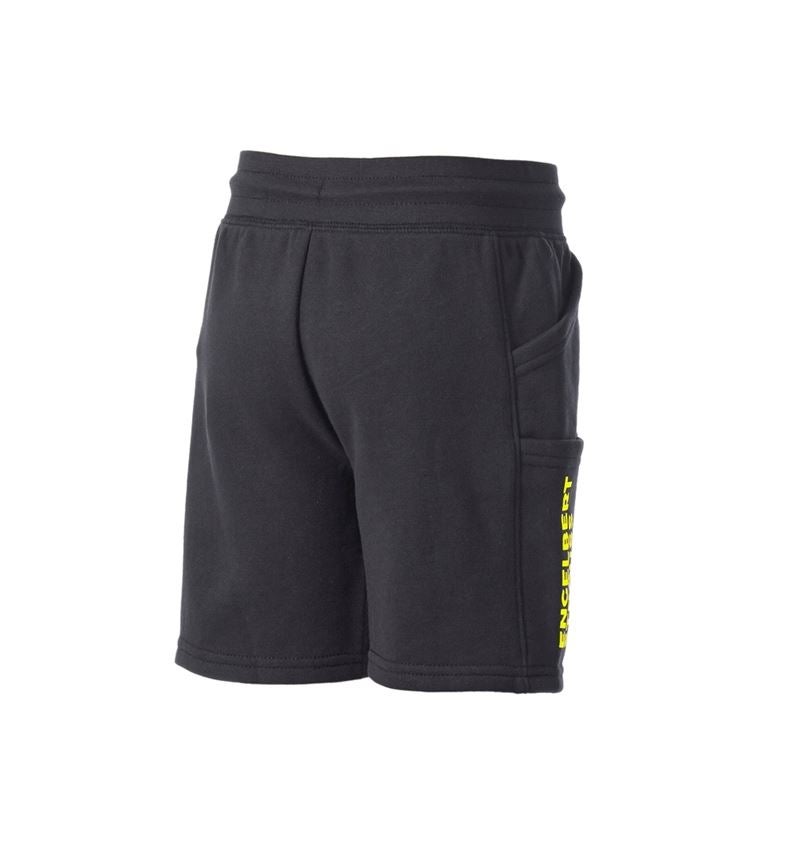 Shorts: Sweat short light e.s.trail, kinderen + zwart/zuurgeel 5