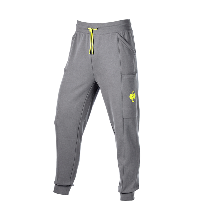 Accessoires: Pantalon sweat light e.s.trail + gris basalte/jaune acide 4