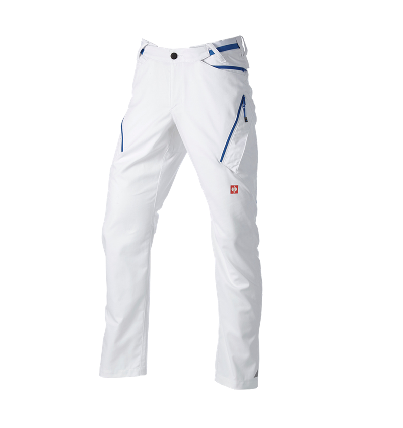 Vêtements: Pantalon à poches multiples e.s.ambition + blanc/bleu gentiane 7