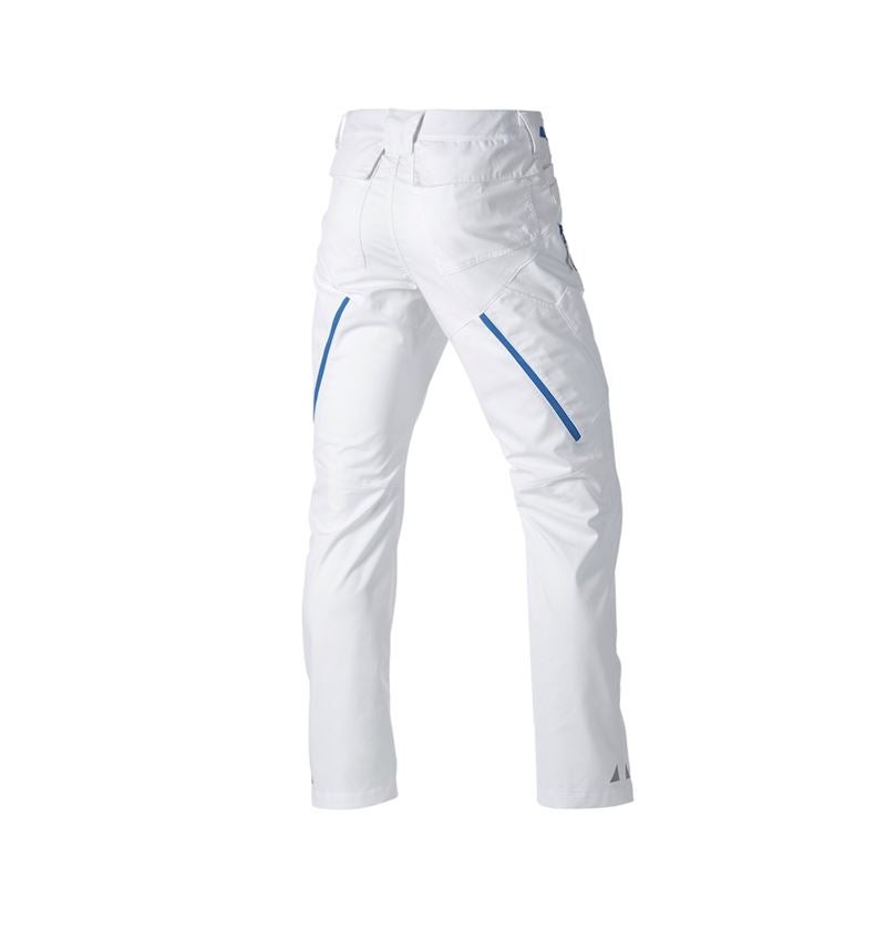 Pantalons de travail: Pantalon à poches multiples e.s.ambition + blanc/bleu gentiane 8