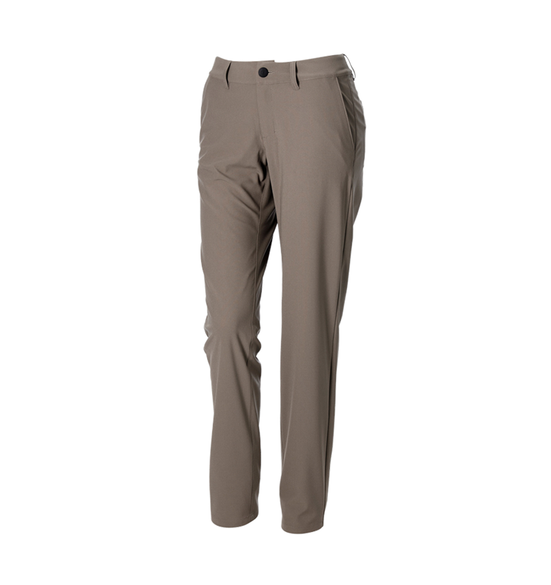 Pantalons de travail: Pantalon de travail Chino e.s.work&travel, femmes + brun ombre 3