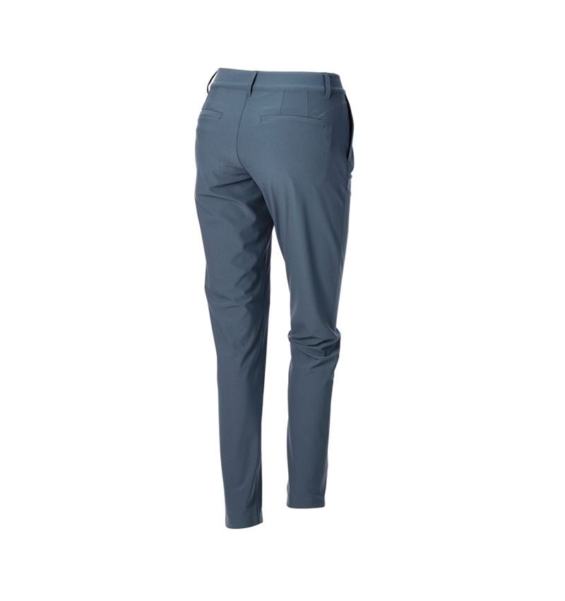 Werkbroeken: Werkbroek Chino e.s.work&travel, dames + ijzerblauw 6