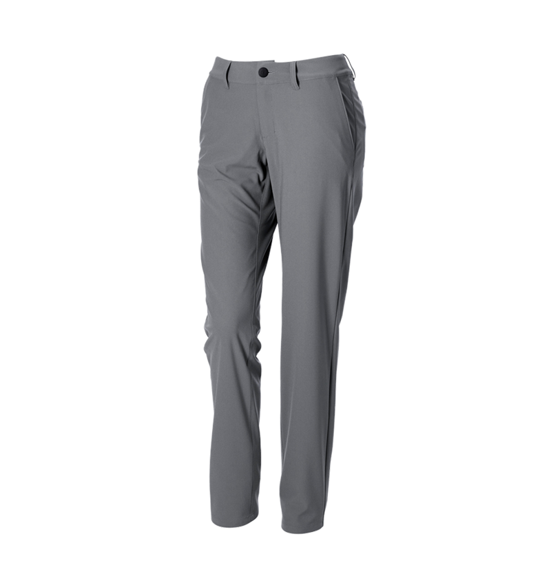 Pantalons de travail: Pantalon de travail Chino e.s.work&travel, femmes + gris basalte 4