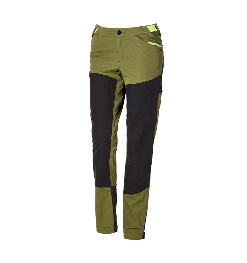 Werkbroeken: Hybrid Functionele broek e.s.trail, dames + jeneverbesgroen/limegroen 6