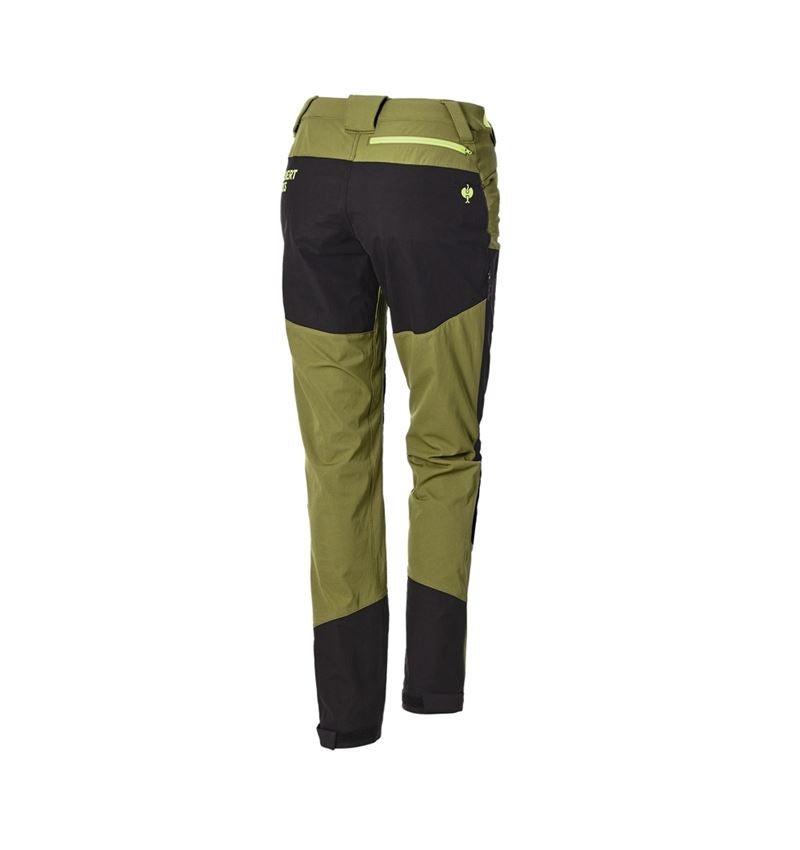 Werkbroeken: Hybrid Functionele broek e.s.trail, dames + jeneverbesgroen/limegroen 7