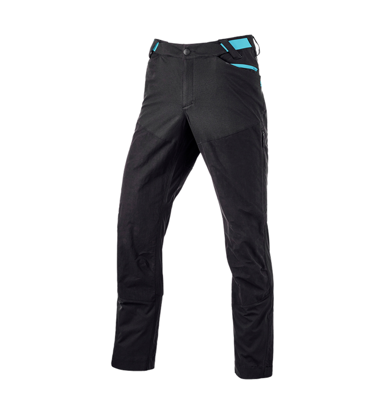 Werkbroeken: Hybrid Functionele broek e.s.trail + zwart/lapis turkoois 5