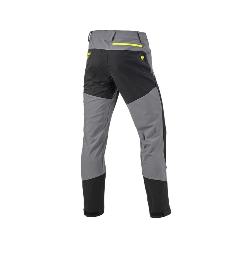 Pantalons de travail: Pantalon de fonction hybride e.s.trail + gris basalte/jaune acide 6