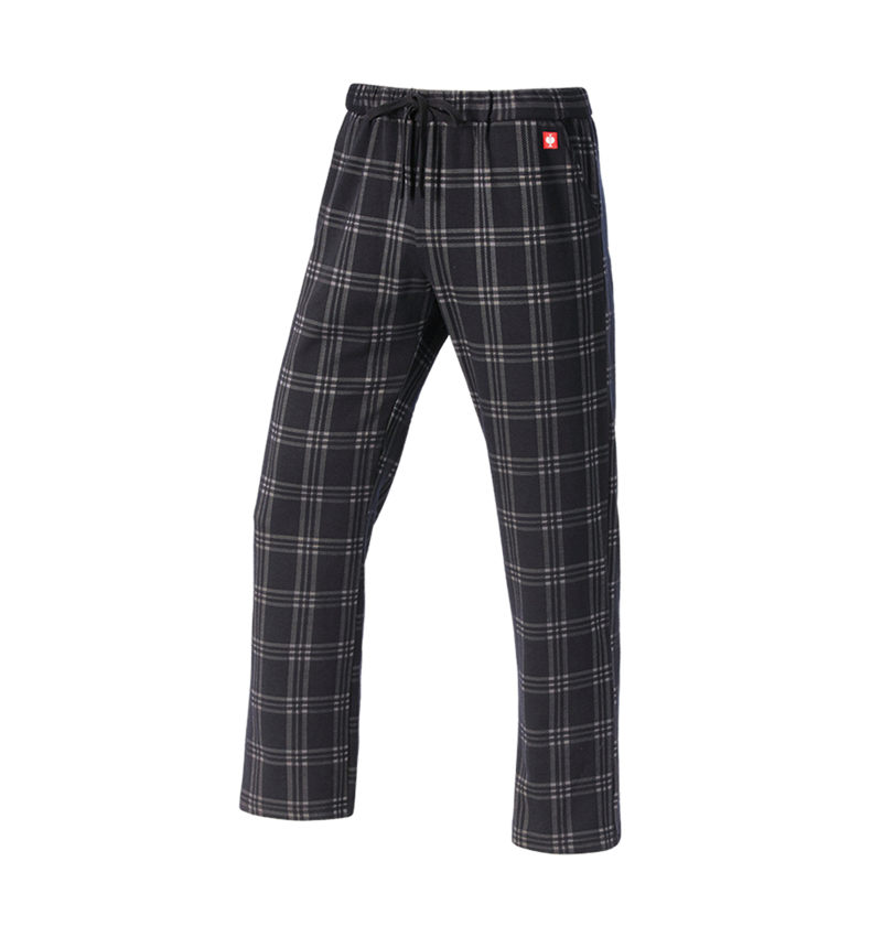 Accessoires: e.s. Pantalon de pyjama à carreaux + noir/gris basalte 4