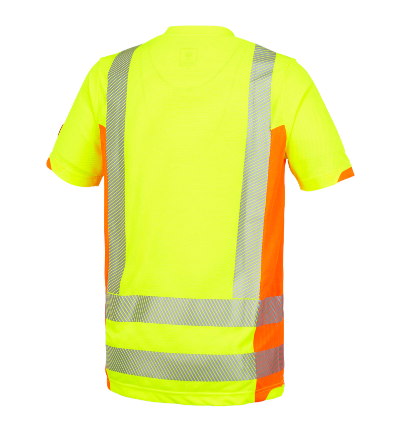 Hauts: T-shirt fonctionnel signal. e.s.motion 2020 + jaune fluo/orange fluo 3