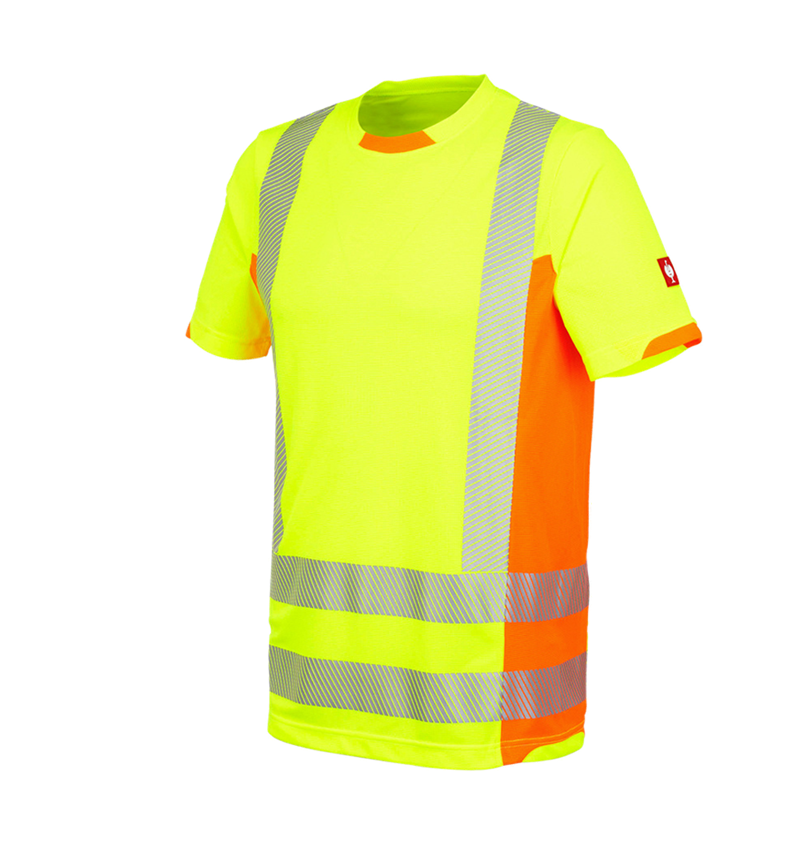 Hauts: T-shirt fonctionnel signal. e.s.motion 2020 + jaune fluo/orange fluo 2