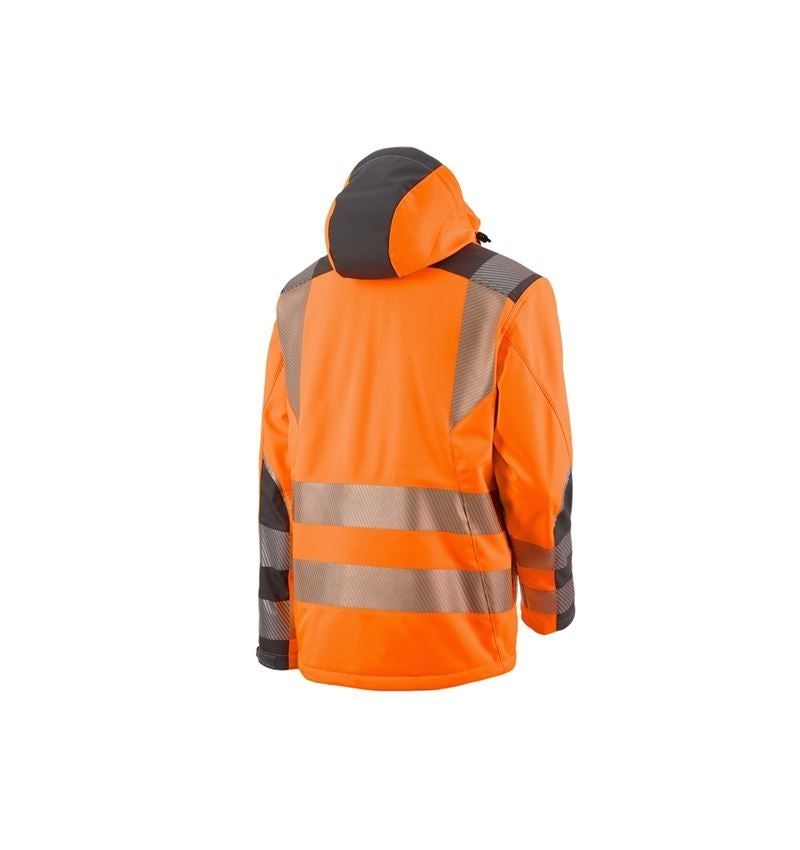 Vestes de travail: Veste softshell de signalisation e.s.motion + orange fluo/anthracite 2